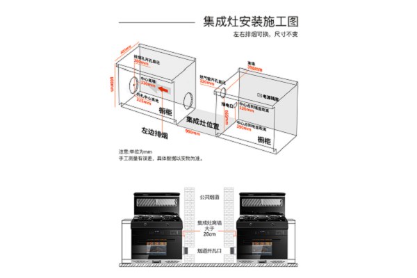 集成灶开孔尺寸是多少 集成灶的孔开在什么方向好