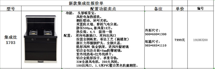 中山集成灶纸箱促销价格表